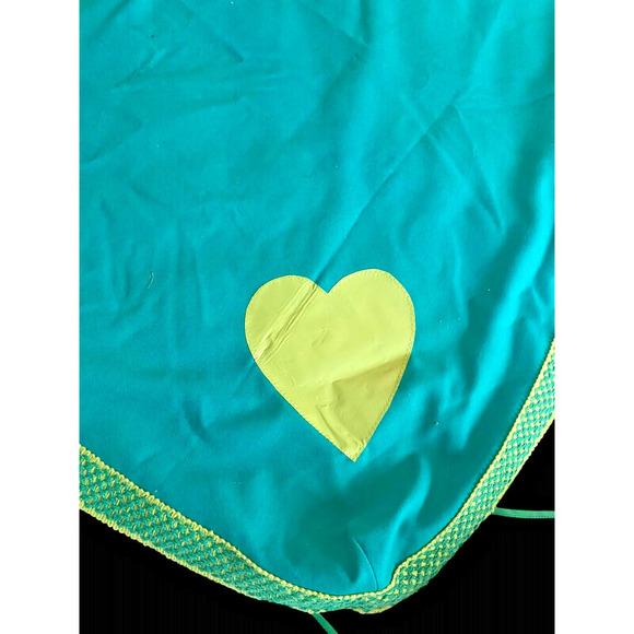 Vintage Game Card Table Cover Fabric Shamrock Heart Diamond Spade Poker 40x40" - Picture 2 of 11